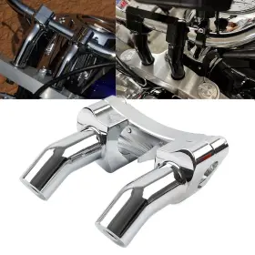 Fortodayy 550754394905 3.5 Inch Handlebar Riser And Top Clamp Fit Harley Fat Boy Heritage Softail Fxst Flstn
