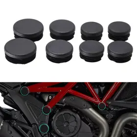 Fortodayy 550756700605 Frame Hole Cover Caps Plug 8pcs Fit Ducati Diavel 2011-2018 Motorcycle Black Fortodayy 550756700605 Frame Hole Cover Caps Plug 8pcs Fit Ducati Diavel 2011-2018 Motorcycle Black