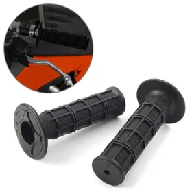 Fortodayyusa 550745453376 7/8 Inch And 1 Hand Grips Throttle Handle Bar For Atv Mx Dirt Bike Enduro Black Pair