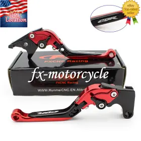 Fx-147-fs-220310-m-5 Fxcnc For Honda Cbr600 F2 F3 F4 F4i 1991-2007 Fold Extend Brake Clutch Levers Logo Set