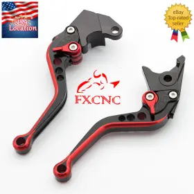 Fx-147-fs-220803-m-18 Fxcnc Usa For Yamaha Yfm 350 Raptor 2006-2013 Cnc Short Brake Clutch Levers Handle Red