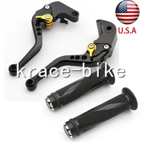 Fx-147-ks-210916-m-37 Fxcnc For Ducati Scrambler Desert Sled 2019-2022 Cnc Brake And Clutch Levers Grips Black
