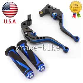 Fx-147-ks-220122-1-81 Fxcnc For Yamaha Raptor 125 Yfm125r 2011-2013 Cnc Brake Clutch Levers Grips Handle Set