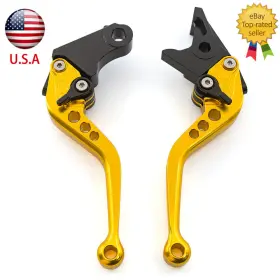 Fx-147-ks-221205-m-34 Fxcnc For Yamaha Blaster Yfs 200 2004-2006 Brake Clutch Levers Gold Handle Adjustable Fx-147-ks-221205-m-34 Fxcnc For Yamaha Blaster Yfs 200 2004-2006 Brake Clutch Levers Gold Handle Adjustable