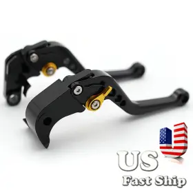 Fx-147-r1j-210904-z-13-3 Fxcnc For Shiver / Gt 2007-2016 Short Clutch Brake Levers 900 17-18 Black&gold
