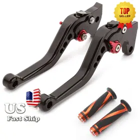 Fx-147-rzm1j-200909-z-11 Fxcnc Short Brake Clutch Lever With Handle Grips Fit Gsxr1000 2001-2004 250 V-strom 18-20