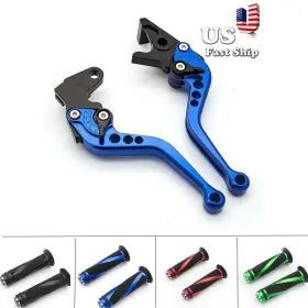 Fx-147-rzm4j-220204-z-m-1 Fxcnc Blue Short Clutch Brake Lever Grips For Hornet Cb900 2002-2005 2003 2004 Fx-147-rzm4j-220204-z-m-1 Fxcnc Blue Short Clutch Brake Lever Grips For Hornet Cb900 2002-2005 2003 2004