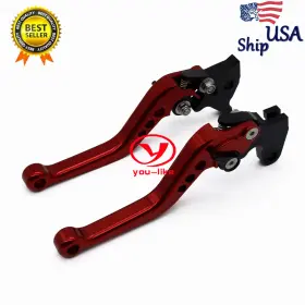 Fx-147-rzm4j-251226-z-m-41 Fxcnc For Honda Vtx1300 03-08 Cnc Red Shorty Clutch Brake Levers Hand Nc700 S/x 12-13