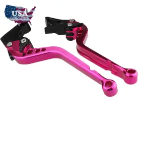 Fx-147-rzme-210201-z-51 Fxcnc Cnc Long Pink Brake Clutch Levers For Yamaha Raptor Yfm660 2001 2003-2004 Adjust