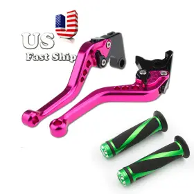 Fxcnc Fx-147sbt-rzm4j-201123z-m-81 For Yamaha Xv1100 Virago 89-98 Short Brake Clutch Lever&hand Grips Yfm350x 02-04