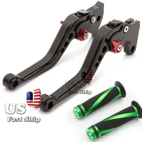 Fx-147sbt-rzm4j-211026z-m-5 Fxcnc Cnc Short Brake Clutch Lever With Handlebar Grips Forklr650 1987-2007 Not 2008