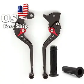 Fx-177-rzm4j-190418-15 Fxcnc Cnc Long Brake Clutch Lever Grips For Xv1000 Tr1 198-1986 Xv1100 Virago 89-98