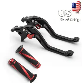 Fx-5d147-rzm4j-201030-m-2 Fxcnc 3d Rhombus Short Brake Clutch Lever With Handlebar Grips Foryzf R1/r1m/r1s 15-2020 Fx-5d147-rzm4j-201030-m-2 Fxcnc 3d Rhombus Short Brake Clutch Lever With Handlebar Grips Foryzf R1/r1m/r1s 15-2020