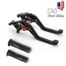 Fx-5d168-p-r1j-201028-ym-1 Fxcnc For Mt-02 2015-2016 Yzf-r3 17-2020 Black Brake Clutch Levers With Hand Grips