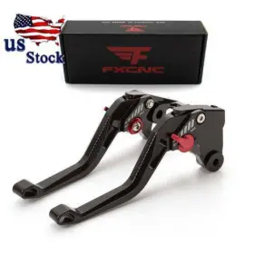 Fx-5d168-yswe-201027-m-201 Fxcnc For Honda Vtx 1300 2003-2008 Cbr900rr 93-99 Cnc 3d Rhombus Brake Clutch Levers