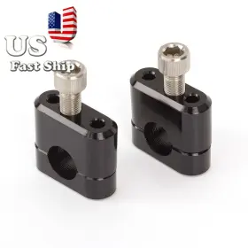Fxcnc Fx-cbgd-22mm-rzm4j-210312-1 7/8 Inch 22mm Motorcross Pit Bike Handlebar Handle Fat Bar Mount Clamp Riser Black