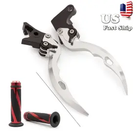 Fx-df-r1j-200824-9 Fxcnc Cnc Adjust Blade Brake Clutch Lever Grips For Cb 450 S 1988-1989 Pc17 44 Hp
