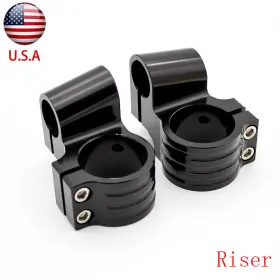 Fx-flcb-pt-es-210918-m-90 Fxcnc 48mm Rised 1 Inch High Fork Clip On Clip-ons Handlebar Head Clamp Bracket Cnc Black Fx-flcb-pt-es-210918-m-90 Fxcnc 48mm Rised 1 Inch High Fork Clip On Clip-ons Handlebar Head Clamp Bracket Cnc Black