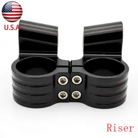 Fx-flcb-pt-es-210918-m-95 Fxcnc 52mm Rised 1 Inch Fork Clip On Clip-ons Handlebar Head Clamp Bracket Mount Universal