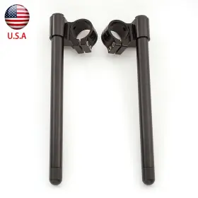 Fx-flcb-pt-es-211016-m-9 Fxcnc 50mm Rised Cnc Fork Clip On Handlebar Clamp Tube Mount 7/8 Inch 10 Degrees Aluminum