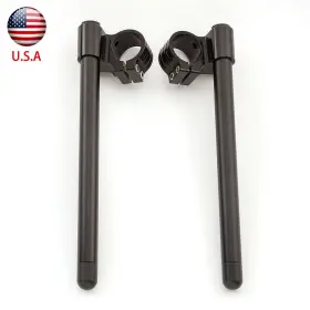 Fx-flcb-pt-ks-211016-m-6 Fxcnc 48mm Rised A Pair Cnc Fork Clip On Handlebar Clamp Tube Mount 10 Degrees Black Fx-flcb-pt-ks-211016-m-6 Fxcnc 48mm Rised A Pair Cnc Fork Clip On Handlebar Clamp Tube Mount 10 Degrees Black