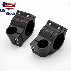 Fx-flcb-pt-rzm2e-200119-m-1 Fxcnc Universal Cnc Motorcycle Regular 39mm Opening Fork Clamp Mount Clip-on Handlebar