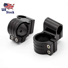 Fx-flcb-pt-rzm2e-200413-m-7 Fxcnc Cnc Black 52mm Motorcycle Raise Clip Ons 7/8 Inch Mounting Head Ends Fork Clamp