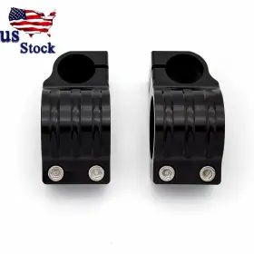 Fx-flcb-pt-rzm2e-20231220-m-4 Fxcnc Universal Cnc 50mm Regular Fork Tube Clip On Handlebar Head Mount Clamp Black