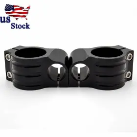Fx-flcb-pt-rzm2e-20231220-z-4 Fxcnc Universal Motorcycle 43mm Riser Black Clip On Handlebar Clamp Head Mount Bracket