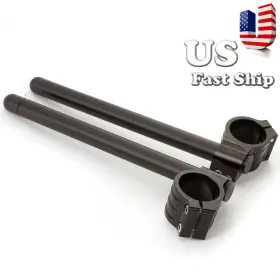 Fx-flcb-pt45m-r1j-210522-z-11 Fxcnc Black Regular 45mm Cnc Clip On Ons Clipon Fork Handle Bars Handlebar Clipons Set