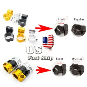 Fx-flcbt-r1j-190128-z-m-1 Fxcnc 31-54mm Regular Riser Motorcycle Replacement Clip Ons On Handlebar Clamp Us