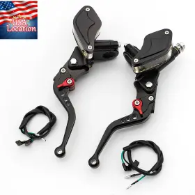 Fx-gsb-zc-fs-210906-m-22 Fxcnc Black Cnc Brake Clutch Lever Hydraulic Master Cylinder Pump Universal 50cc-300cc
