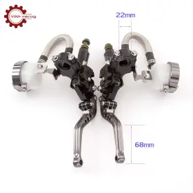 Fx-gsb-zc-ss-2101208-1 Fxcnc Cnc Master Cylinder Reservoir Clutch Brake Levers Set Hydraulic Universal Gray Fx-gsb-zc-ss-2101208-1 Fxcnc Cnc Master Cylinder Reservoir Clutch Brake Levers Set Hydraulic Universal Gray