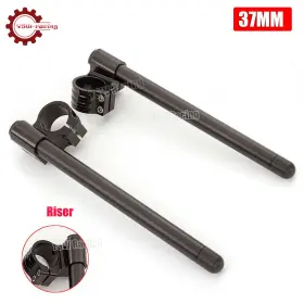 Fx-jt-km-37mm-h-202602 Fxcnc Cnc 7/8ftft Raised 37mm Clip On Clipon Fork Handle Bar Handlebars Black Universal