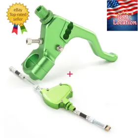 Fx-lhsb-cla-es-220126-1-22 Fxcnc Stunt Clutch Lever Performance Cable Pull 7/8 Inch 1 Finger Easy System Short Green