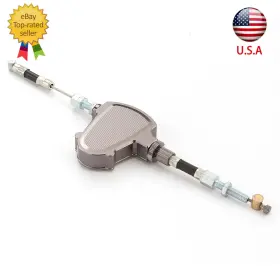 Fx-lhslq-cla-ks-211231-m-94 Fxcnc Gray Universal Stunt Clutch Pull Cable Lever Easy System Reduce Resistance Cnc