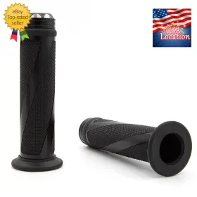 Fx-sbt-fs-220108-2 Fxcnc For 7/8 Inch 22mm Atv Cnc Hand Handle Bar Grips Ends Handlebar Replacement Black