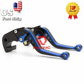 Fx-ssnj-r1a-241031-m-1 Fxcnc Cnc Blue Short Brake Clutch Levers For Kawasaki Z650rs 2022-2023 Mixcolor Adjust