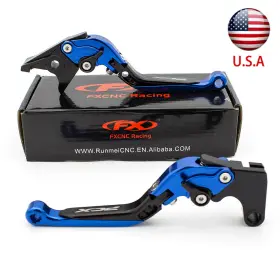 Fx-sz-ks-220122-m-18 Fxcnc For Gsxr1000 2005-2006 Cnc Fold Extend Brake Clutch Levers Gsxr Logo Motorcycle