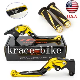 Fx-szdb-ks-220125-m-20 Fxcnc For Grom Msx125 2014-2023 Fold Extend Cnc Brake Clutch Levers Logo Grips Adjust