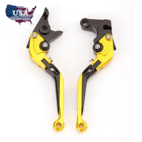 Fx-szdb-yswe-210202-m-48 Fxcnc Cnc Folding Extend Clutch Brake Levers Gold For Honda Cbr500r/cb500f/x 2013-2021