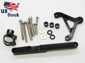 Fx-tctz-ka-yswe-201229-m-213 Fxcnc For Honda Cb1000r 2008-2012 Aluminum Steering Damper Mounting Bracket Kit Black