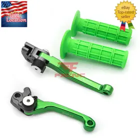 Fx-yyc-147-es-210929-8-43 Fxcnc For Kawasaki Kx65 2000-2021 2022 2023 2018 Cnc Brake Clutch Levers Grips Kx Logo