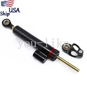 Fx-znq-023-r19-211127-m Fxcnc Universal Motorcycle Steering Damper Stabilizer Linear Safety Carbon Black 1xpcs