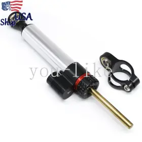 Fx-znq-023-r19-251127-2 Fxcnc For Sportbike Steering Damper Stabilizer Linear Aluminum Silver Universal Safety