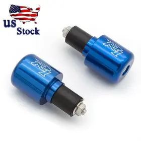 M078-rzm2e-200115-m-1-137 Fxcnc Us Blue Handle Bar Ends Plugs Slider Handlebar For Yamaha Yzf R1 1998-2015 2016
