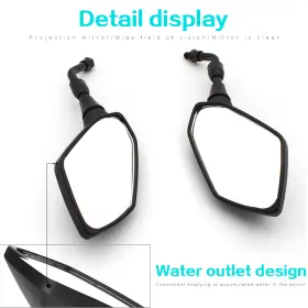 Fx-mr515l-r1j-191105-1 Fxcnc Racing Us Shippiing Motorcycle Round Rearview 22mm7/8 Handle Bar End Side Mirrors Cnc