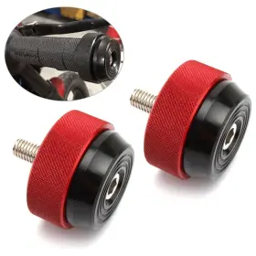 Geminiauto-usus 422110595236 7/8 Inch 22mm Universal Cruise Control Throttle Clamp Assist End Bar Red Pair