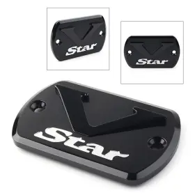 Geminiauto-ususa 550719609044 Front Brake Fluid Cap Reservoir Cover Black Fit Yamaha V Star Xvs 650/950/1100