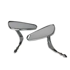 Gg2374920e Globegarage Chrome Motorcycle Rear View Side Mirrors For Breakout Wide Glide